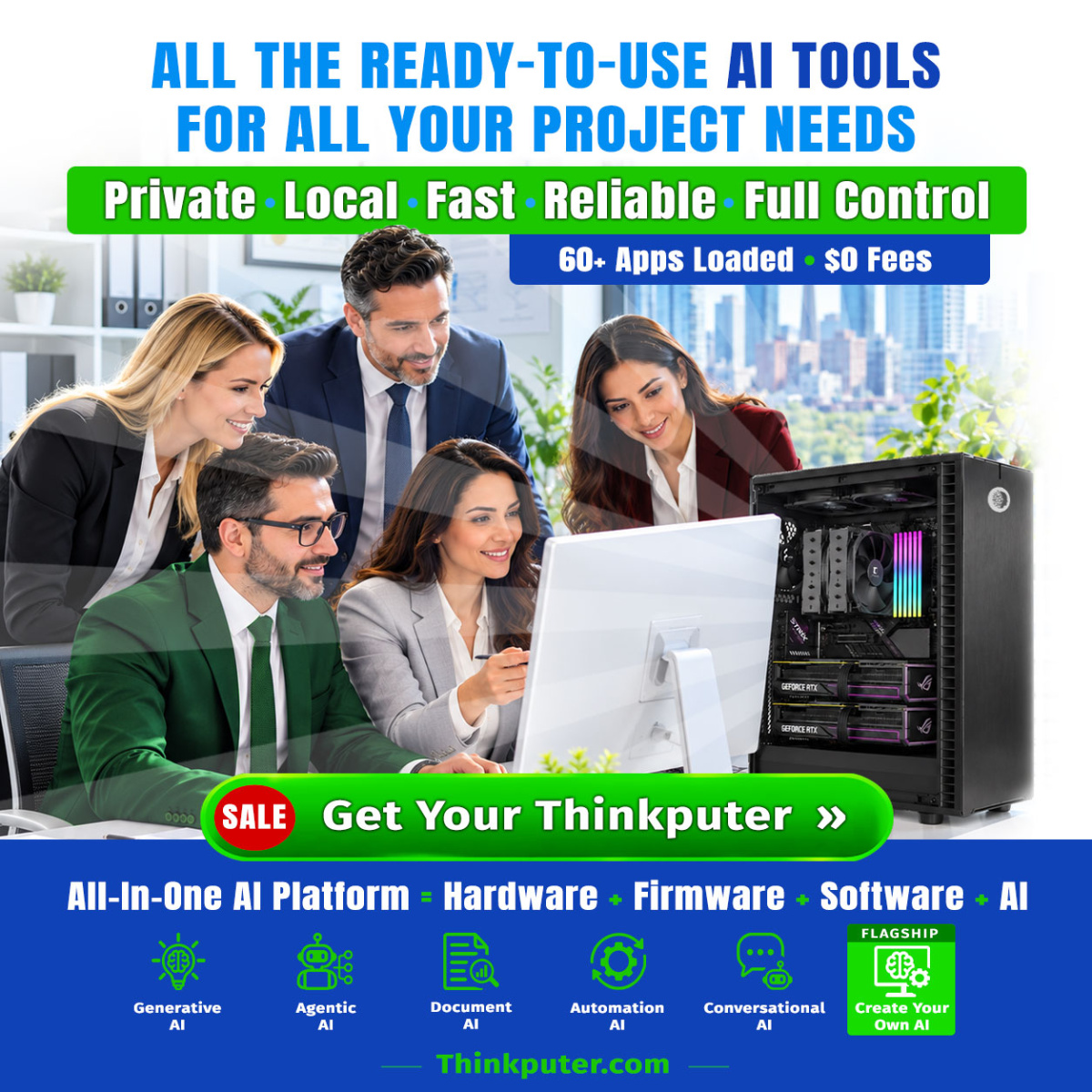 All Ready to Use AI Tools For Project Needs Thinkputer Private Local AI Server