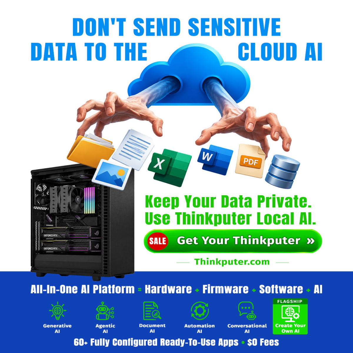 Sensitive Data Secure Thinkputer Private Local AI Server